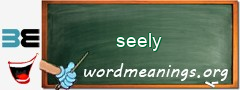 WordMeaning blackboard for seely